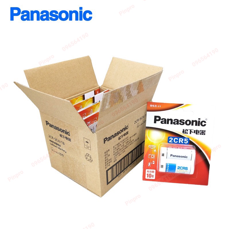 Pin 2CR5 Panasonic 6V chính hãng USA pin máy ảnh film máy đo quan trắc 2cr5