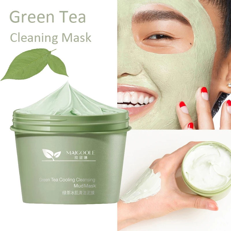 [rofreeVN]Deep Clean Green Tea Clay Mask Face Mask for Ance Skin Purifying Remove