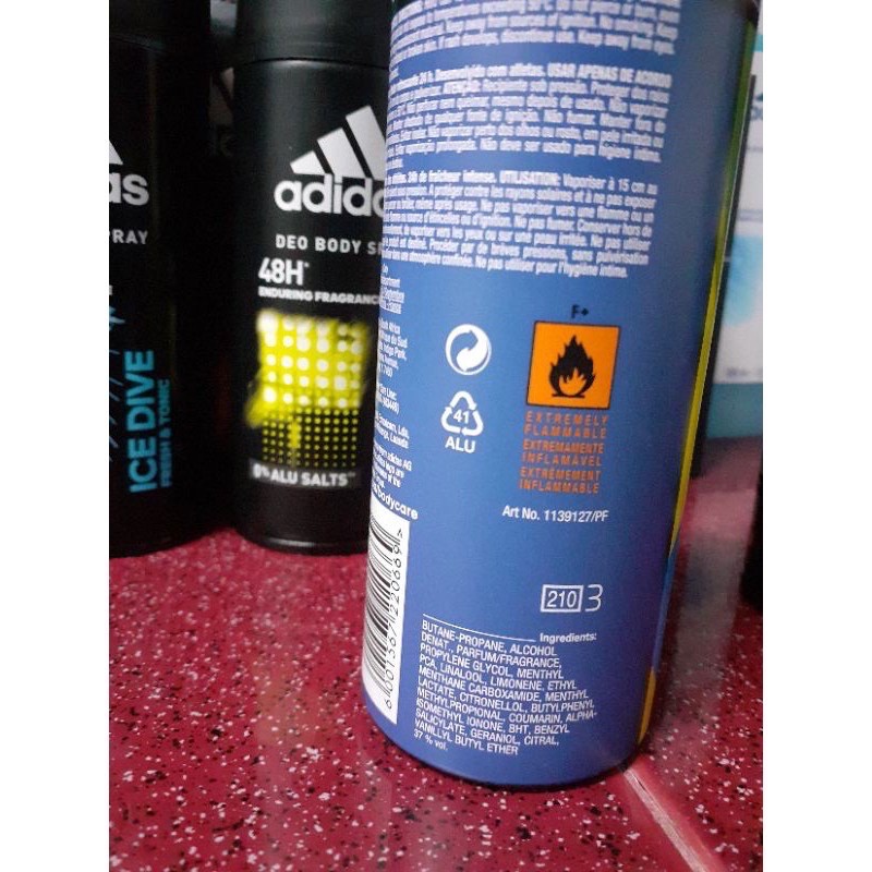 Xịt Khử Mùi Adidas 150ml Hàng Chính Hãng