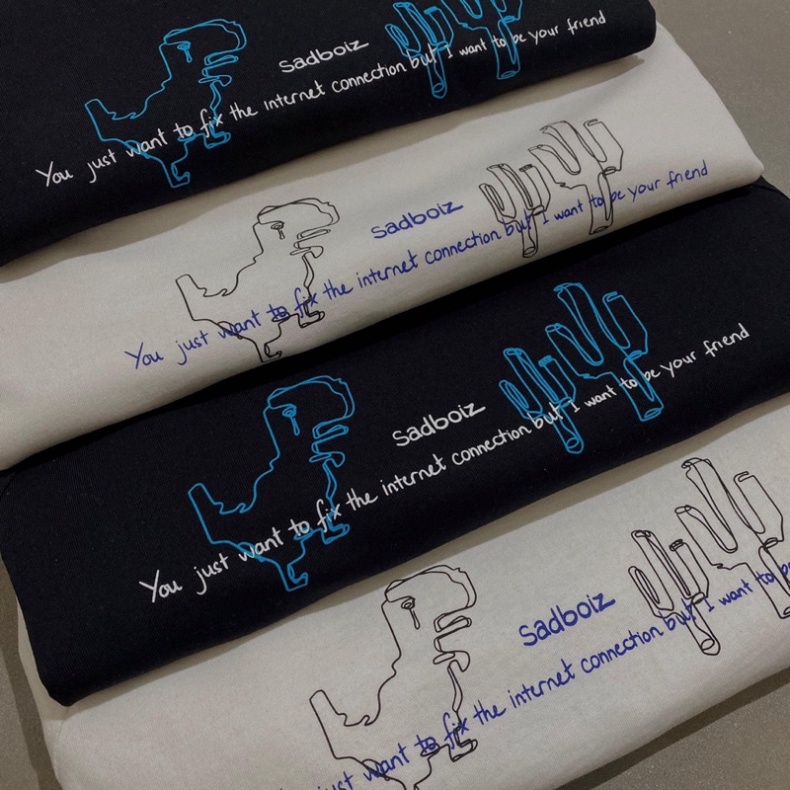 [Ả𝐧𝐡 +Video 𝐓𝐡ậ𝐭] Áo thun SADBOIZ SADDINO - Áo thun unisex nam nữ form rộng oversize chất liệu Cotton co dãn 4 chiều | BigBuy360 - bigbuy360.vn