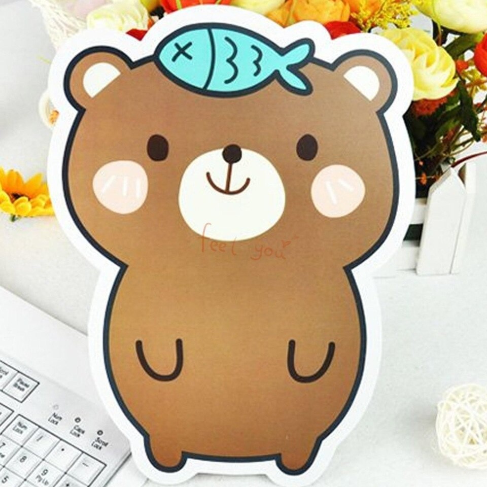 Bàn di chuột( Miếng lót chuột) hình gấu dễ thương 17*22CM | BigBuy360 - bigbuy360.vn
