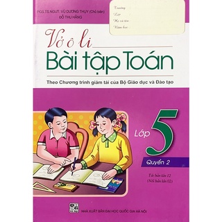Sách - Vở ô li Bài tập Toán lớp 5 - Quyển 2 (QL19)