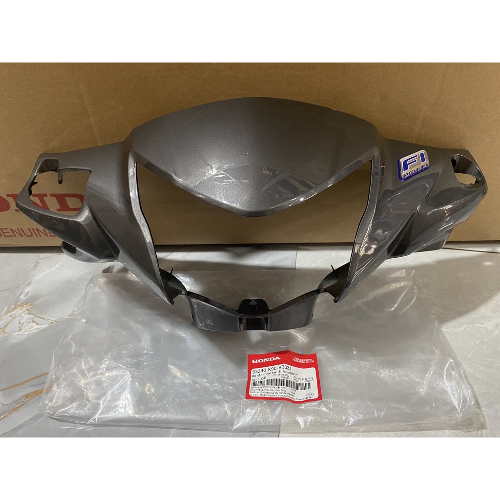 Bộ nắp trước tay lái - bàn thờ HONDA WAVE RSX110 năm 2017-2019 màu Xám đen. *NHB83M* 53240K90V00ZJ (phanh đĩa)