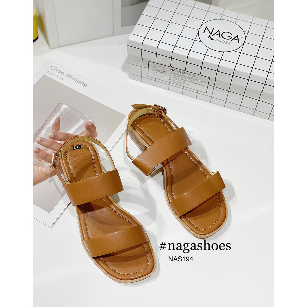 [Mã SKAMFSW175 giảm 10K đơn 50K] SANDAL 2 QUAI NGANG 3P NAS194