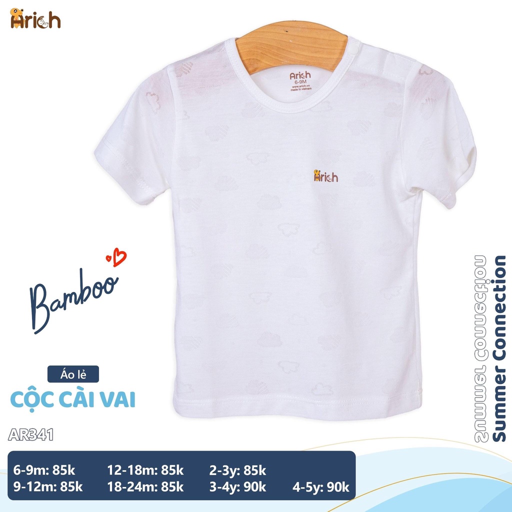 Áo cộc tay Arich siêu mềm, siêu mát dành cho con mỗi ngày