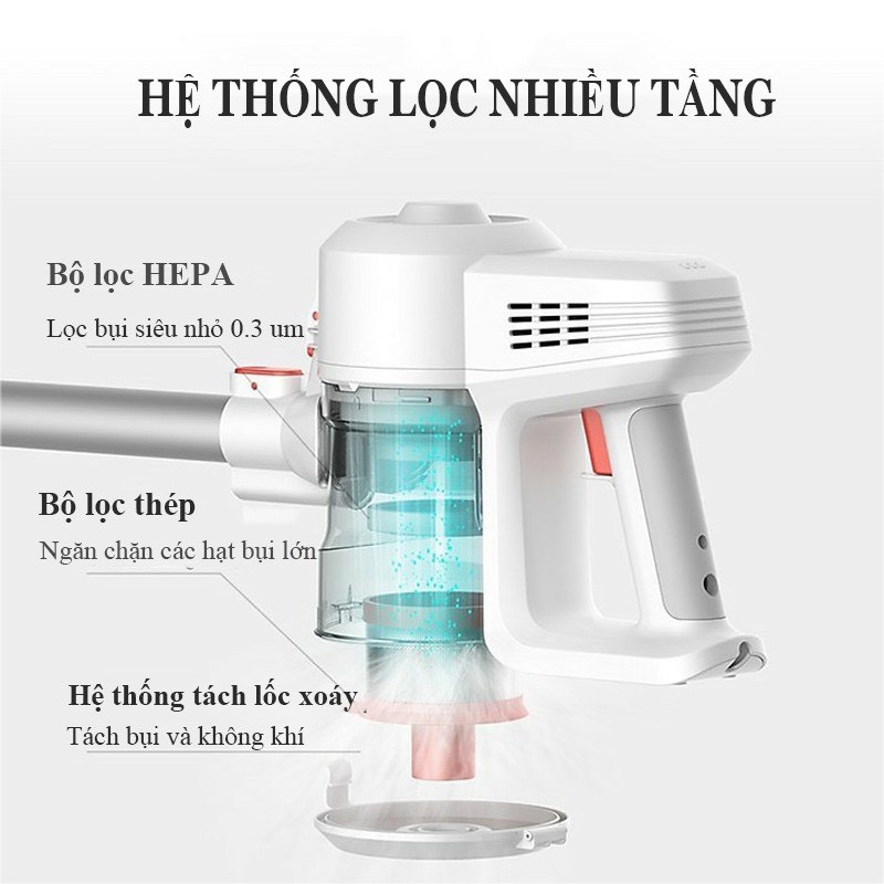 Máy hút bụi cầm tay THẾ HỆ MỚI DEERMA Hút Lông Chó Mèo,Hút Bụi Gia Đình Văn Phòng, Thảm Nỉ