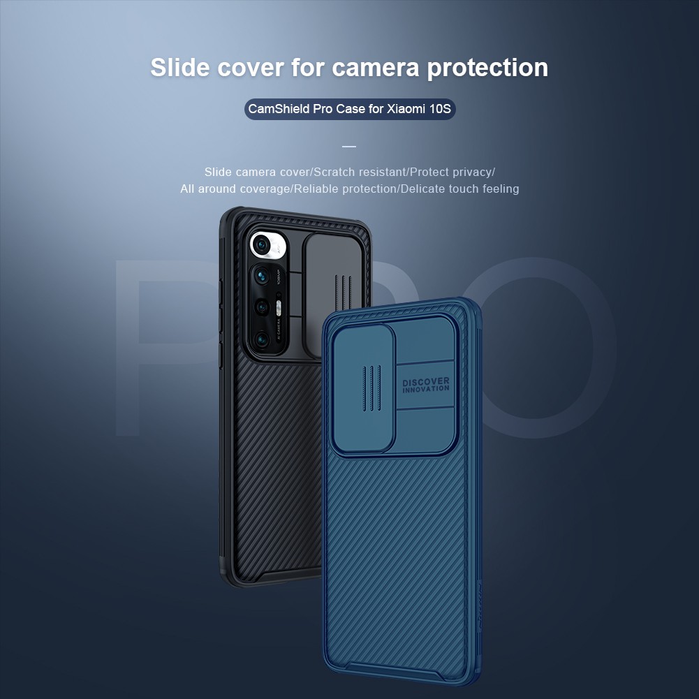 Nillkin Ốp Điện Thoại Màu Xanh Dương Kèm Khung Bảo Vệ camera Cho xiaomi mi 10s mi10s Màu Sắc