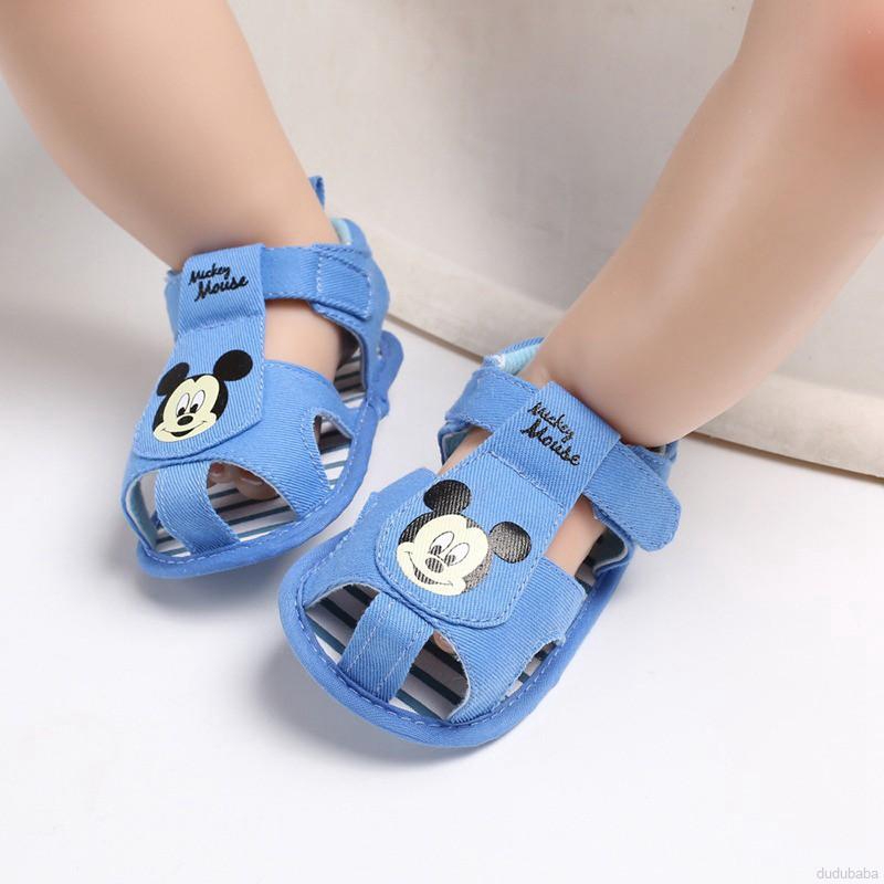 Giày Sandal Đế Mềm Cho Bé Trai Từ 0-18 Tháng Tuổi