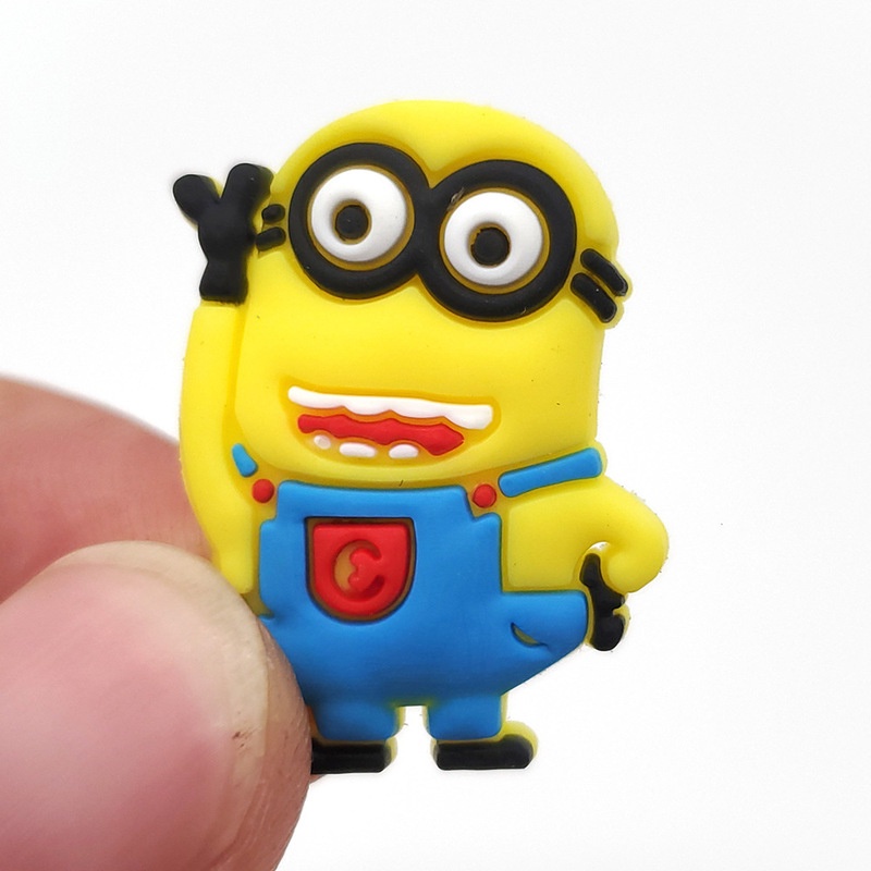 Phụ Kiện Trang Trí Giày Hình Hoạt Hình Bằng Cao Su PVC Mềm