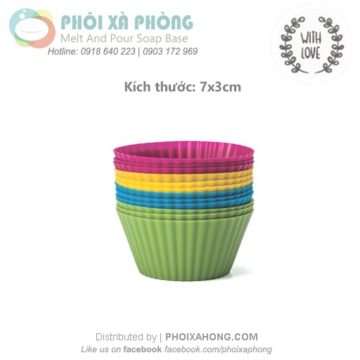 Khuôn Silicon 01 Cupcake 7cm