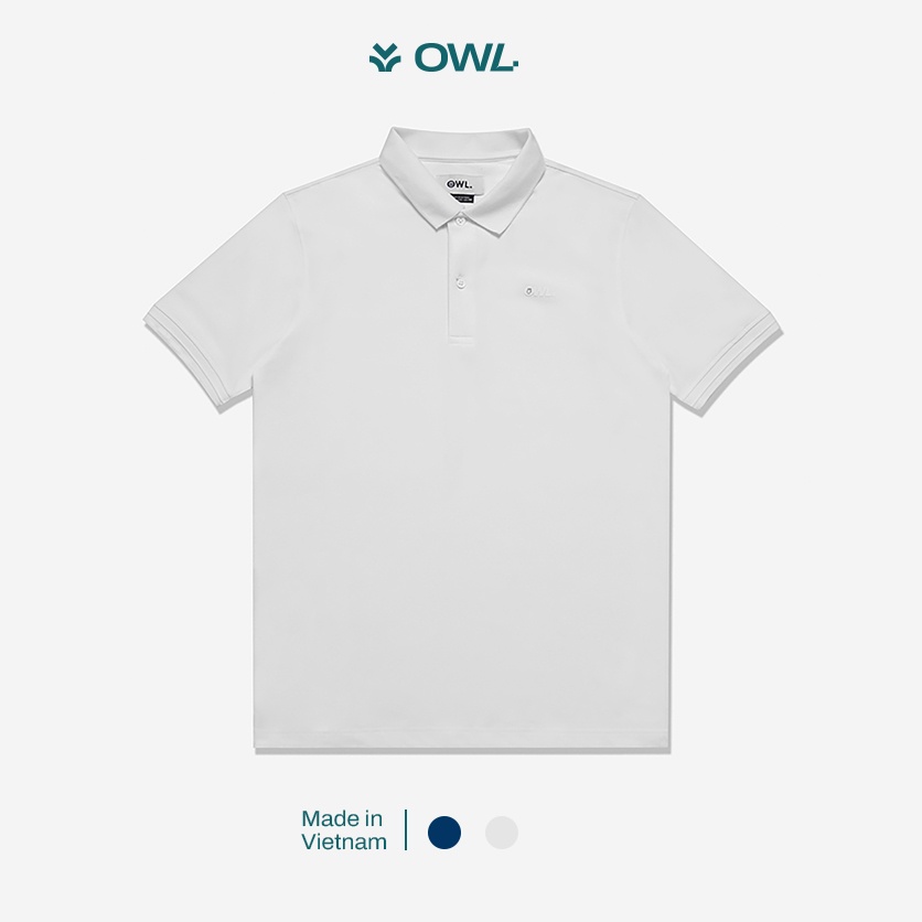 OWL BRAND® Áo Thun Polo Cao Cấp Màu Trắng - OWL281220