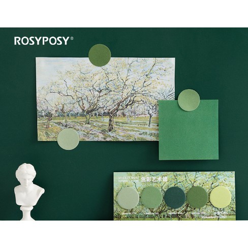 Giấy Dán Ghi Chú Rosyposy Gradient Thiết Kế Xinh Xắn Tiện Dụng- Note Đánh Dấu Trang - Văn Phòng Phẩm Sáng Tạo