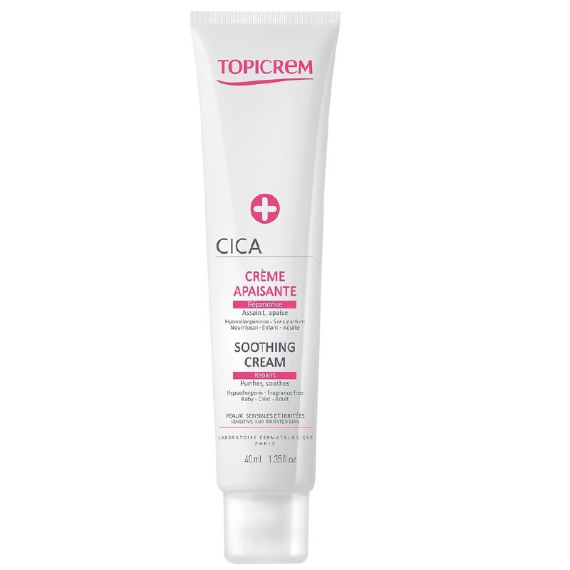 Topicrem Kem Làm Lành Da, Dưỡng Ẩm, Chống Nhiễm Khuẩn CICA Repair Cream 40ml