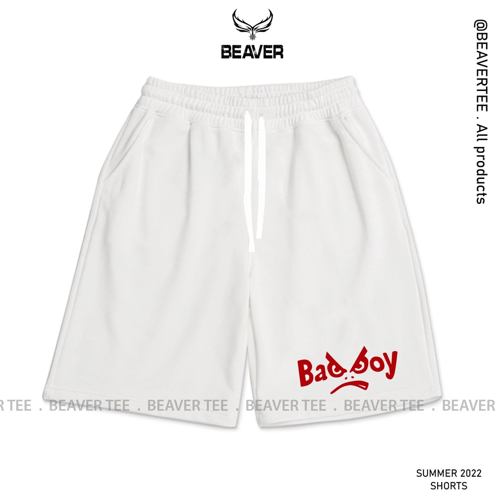 Áo thun,Quần short Beaver Tee "BadBoy" Local Brand tay lỡ form rộng nam nữ Unisex Freeship Extra