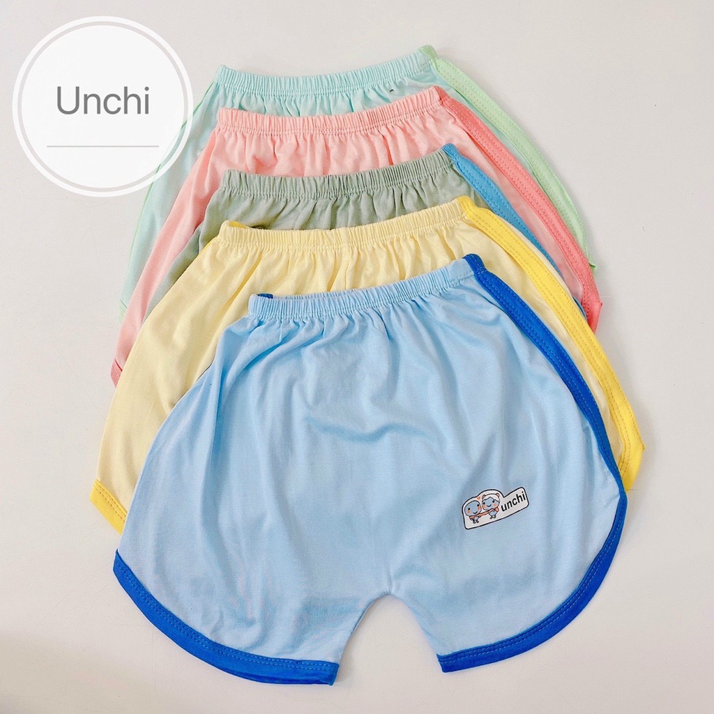 Quần Cộc Unchi Viền Màu Chất Thun Lạnh Cực Mát Cho Bé - Umee kids