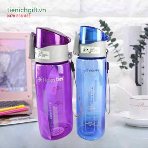 Bình Đựng Nước Thể Thao Quảng Cáo 800ml [ shop giao ngẫu nhiên mẫu mã và màu sắc ]