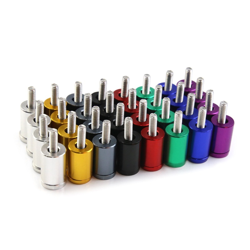 Bộ Phụ Kiện Vòng Đệm Nâng Nắp Capo Xe Hơi Turbo Động Cơ Màu Đỏ 1 6mm