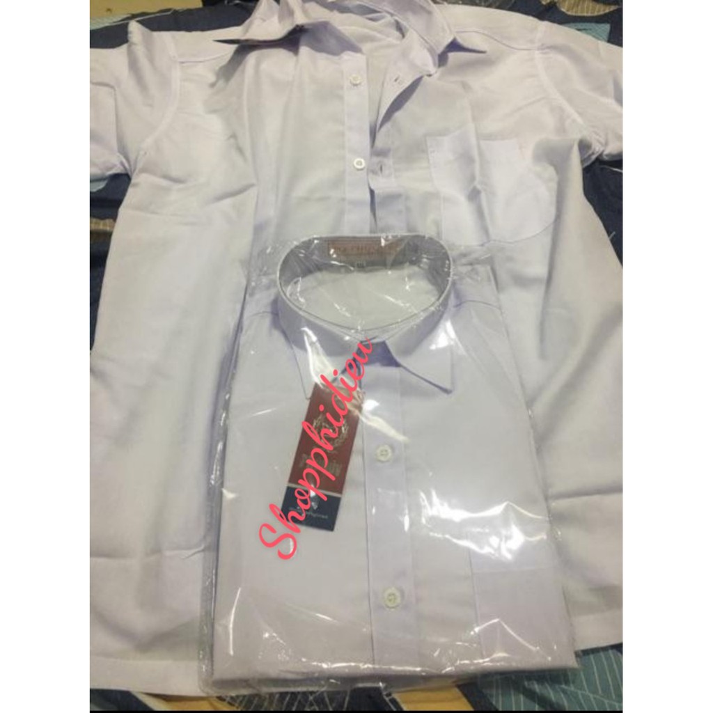 Áo Trắng học sinh tay dài