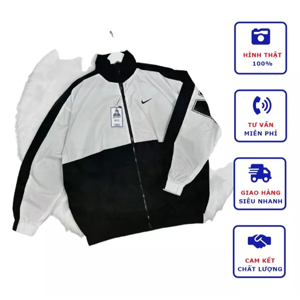 Áo Khoác Dù 2 Lớp Logo In Phối Chữ NIKKEE Siêu To Mặt Sau Tạo Điểm Nhấn Cực Phong Cách-AM