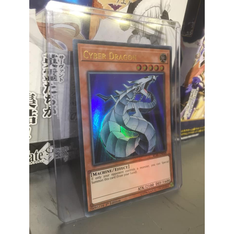 Lá bài thẻ bài Yugioh Cyber Dragon - Ultra Rare - Tặng bọc bài nhựa bảo quản