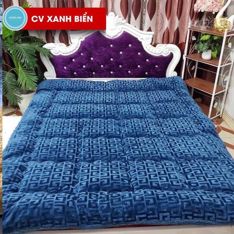 Chăn lông cừu chữ vạn kích thước 2mx2m2 nặng 3.5kg được chọn màu