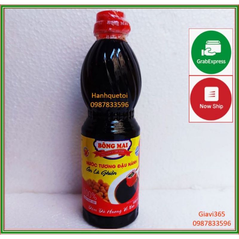 Nước tương xì dầu Bông mai chai 500ml