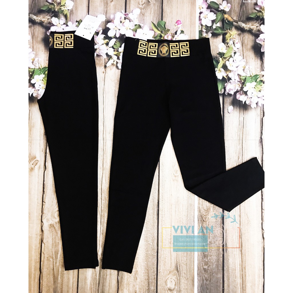 [Hàng Cao Cấp] Quần LEGGING V.SACE cạp cao siêu sang chảnh hàng VNXK, Legging Co Giãn 4 Chiều Cao Cấp, Ống Dài Siêu Đẹp, | BigBuy360 - bigbuy360.vn