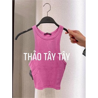 [Hình Thật] Áo Ba Lỗ Croptop Chất Tăm