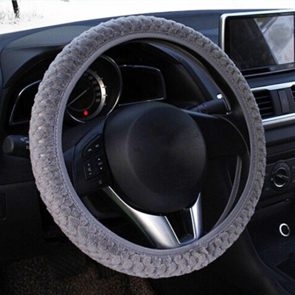 1 Vỏ Bọc Vô Lăng Xe Hơi Bằng Lông Nhiều Màu Sắc Giữ Ấm Mùa Đông