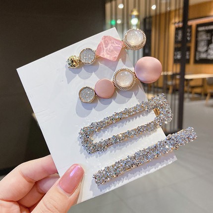 Set 4/5/6/8 Kẹp Tóc Nhỏ Xinh Kiểu Hàn Quốc Dễ Thương Cho Bé Gái