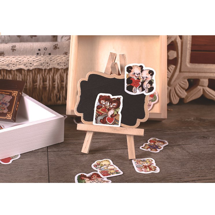 Hộp 46 stickers hình gấu Kenny dễ thương