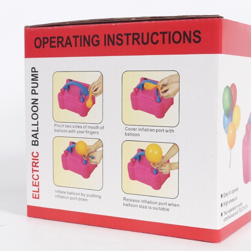 Máy Bơm Bong Bóng, Máy Bơm Phao Hồ Bơi Cho Bé Bằng Điện Siêu Nhanh, Siêu Tiện Lợi