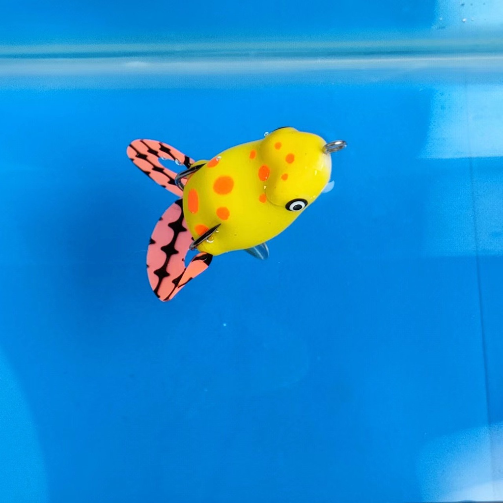 Mồi lure nhái hơi săn mồi cá lóc, cá quả các loại cá ham ăn, nhái hơi 2 chân và có thìa tạo sóng M21