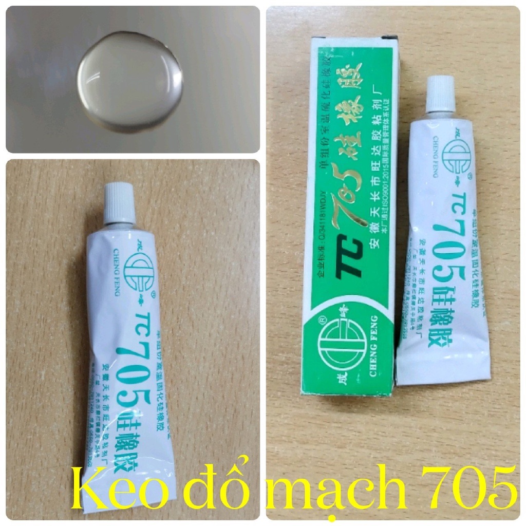 Keo đổ mạch chống nước cách nhiệt 704/ 705 - hộp đỏ, xanh/ Keo AB/ Keo 602