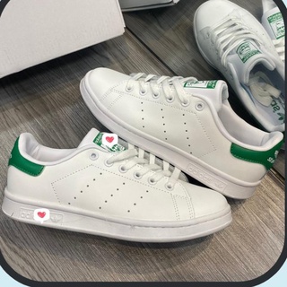 Giày Sneaker Stan Smith Gót Xanh|Stan Green Full PK