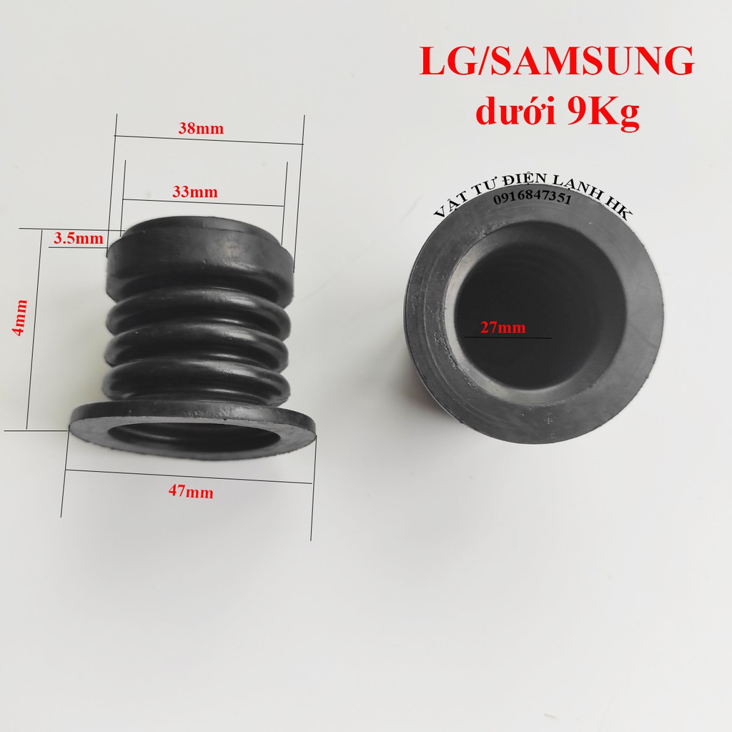 Nấm cao su xả máy giặt các loại - củ xả MG Toshiba A800 Sanyo Aqua SAMSUNG LG