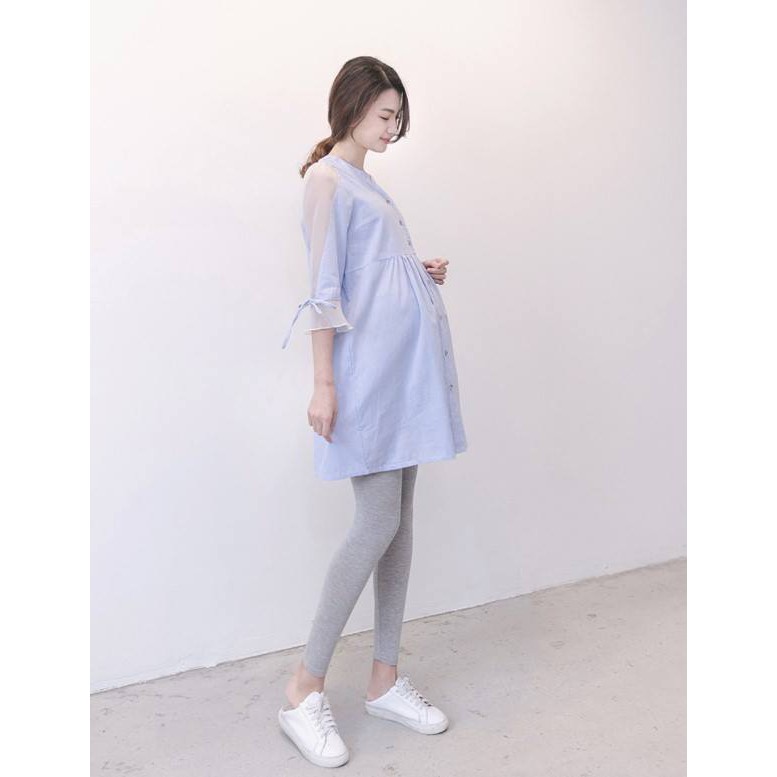 Áo váy bầu cao cấp tay voan