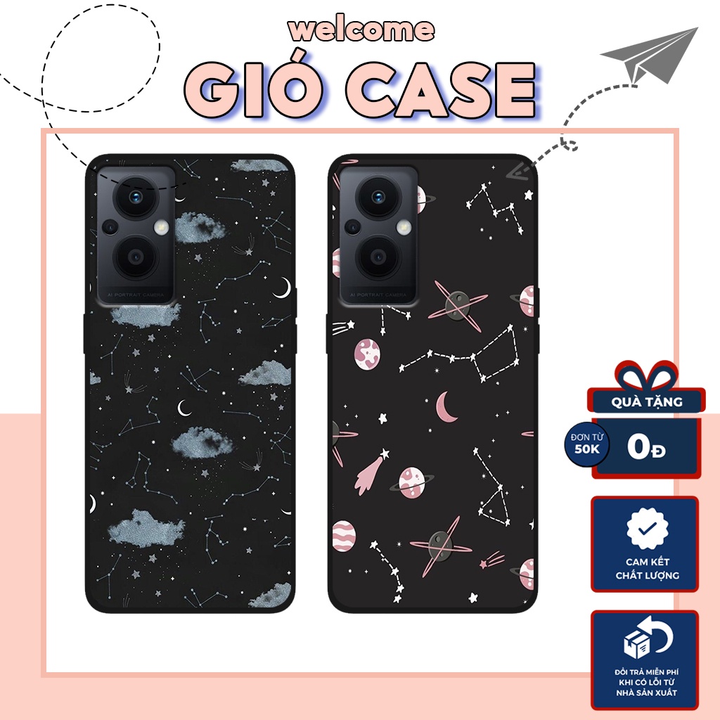 Ốp lưng OPPO RENO 7Z 5G, ốp điện thoại nhựa dẻo hình vũ trụ,ngân hà dễ thương