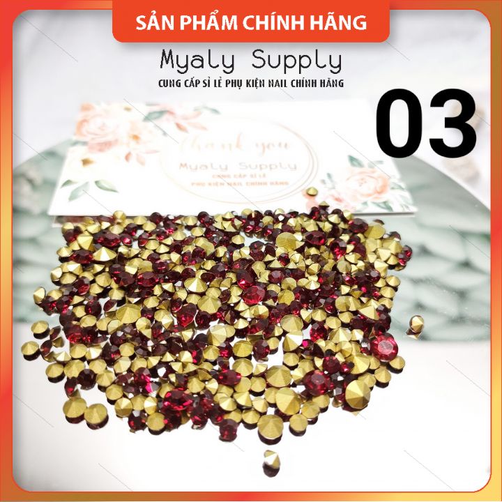 Đá Chân Nhọn Nail Mix Size 300 viên