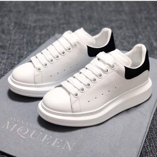 Giày MC Queen Unisex gót nhung đen dây lụa chất liệu da mền đi êm full bil + full box 11