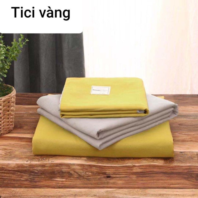 Trọn bộ chăn ga gối Đũi nhập cao cấp