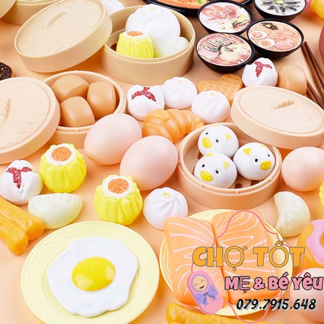 Bộ Đồ Chơi Nấu Ăn Dimsum 88 Chi Tiết Cho Bé thoả sức chế biến cho các đầu bếp tương lai