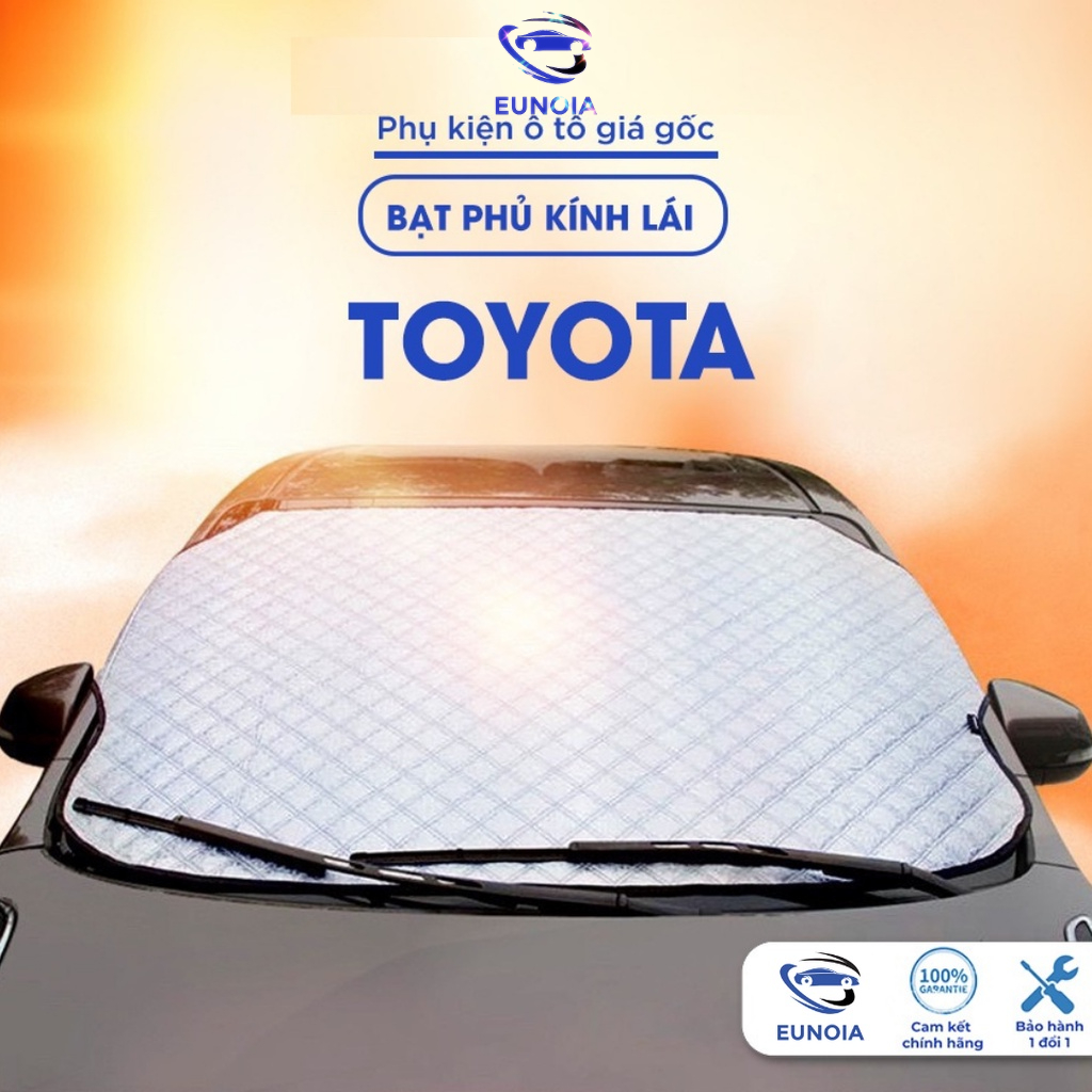 Bạt phủ kính lái Toyota Vios Corolla Cross Altis Innova Camry ô tô cách nhiệt 4 lớp tráng bạc chống nắng bảo vệ xe ô tô