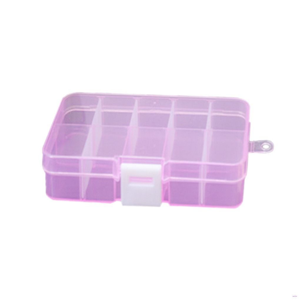 Hộp nhựa 10 ngăn đựng trang sức tiện lợi