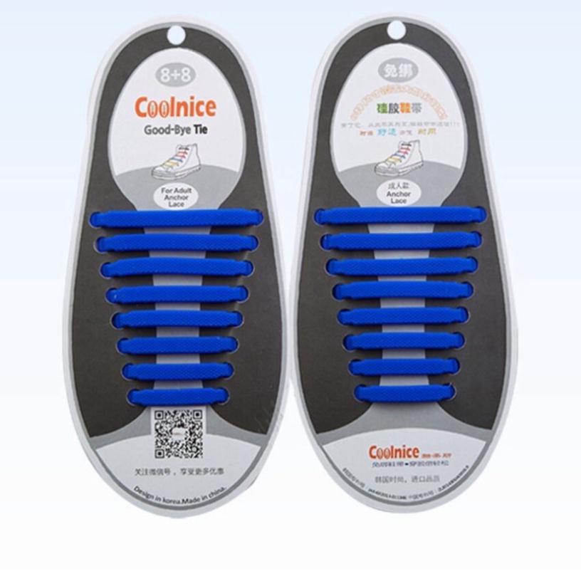 Dây giày phản quang Dây giày thông minh nhiều màu dễ dùng cho cả nam và nữ bằng cao su DANA