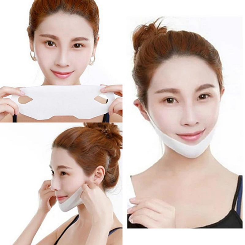 ]🙋1pcs Firming Whitening Moisturizing Brighten V Face Gel Mask​