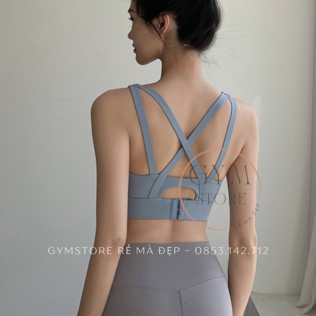 Áo Bra Tập Gym Yoga ❤️RẺ ĐẸP❤️ Cài Lưng Có Mút Nâng Ngực Thun Co Giãn Thoải Mái Thể Thao Nữ 𝐆𝐘𝐌𝐒𝐓𝐎𝐑𝐄 769