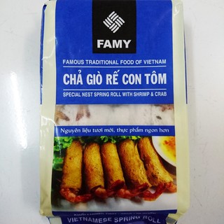Chả giò rế con tôm Famy 500g (20 cuốn)