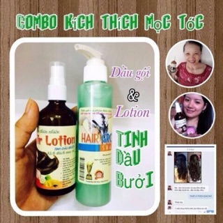 Combo dầu gội bưởi & tinh dầu bưởi