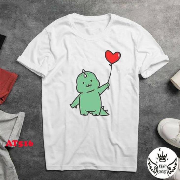 ÁO Đôi Áo Cặp nam nữ rẻ đẹp in hình Khủng Long Nhỏ dễ thương đáng yêu chất vải thun mềm mịn thoáng khí AOH áo cực VIP